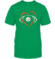 NFL Pittsburgh Steelers Heart Love Football Men's T-Shirt Men's T-Shirt - jonhlittlestore88