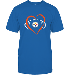 NFL Pittsburgh Steelers Heart Love Football Men's T-Shirt Men's T-Shirt - jonhlittlestore88