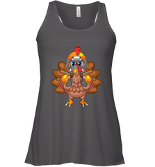 Cool Turkey Football Feathers Funny Thanksgiving Sports Gift Women's Racerback Tank Women's Racerback Tank - jonhlittlestore88