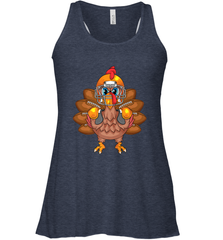 Cool Turkey Football Feathers Funny Thanksgiving Sports Gift Women's Racerback Tank Women's Racerback Tank - jonhlittlestore88