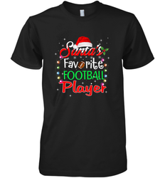 NFL Santa's Favorite Football Player Xmas Light Hat Christmas Men's Premium T-Shirt