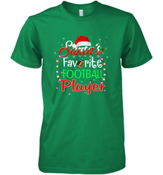 NFL Santa's Favorite Football Player Xmas Light Hat Christmas Men's Premium T-Shirt