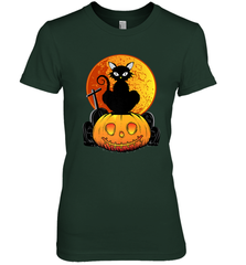 Happy Halloween Spooky Pumpkins Black Cat For Women Women's Premium T-Shirt Women's Premium T-Shirt - jonhlittlestore88