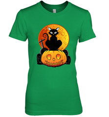 Happy Halloween Spooky Pumpkins Black Cat For Women Women's Premium T-Shirt Women's Premium T-Shirt - jonhlittlestore88