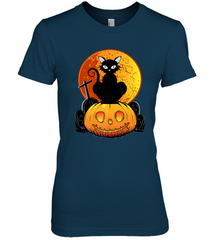 Happy Halloween Spooky Pumpkins Black Cat For Women Women's Premium T-Shirt Women's Premium T-Shirt - jonhlittlestore88
