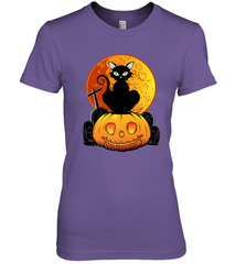 Happy Halloween Spooky Pumpkins Black Cat For Women Women's Premium T-Shirt Women's Premium T-Shirt - jonhlittlestore88
