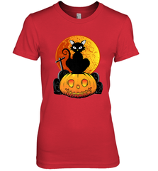 Happy Halloween Spooky Pumpkins Black Cat For Women Women's Premium T-Shirt Women's Premium T-Shirt - jonhlittlestore88