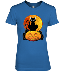 Happy Halloween Spooky Pumpkins Black Cat For Women Women's Premium T-Shirt Women's Premium T-Shirt - jonhlittlestore88