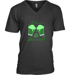 I love beer Lucky st patricks day shirt Men's V-Neck