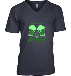 I love beer Lucky st patricks day shirt Men's V-Neck