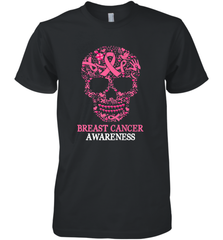 Tattoo Skull Halloween Breast Cancer Awareness Men's Premium T-Shirt Men's Premium T-Shirt - jonhlittlestore88