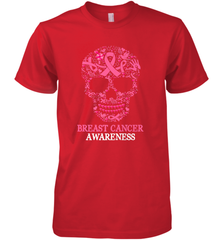 Tattoo Skull Halloween Breast Cancer Awareness Men's Premium T-Shirt Men's Premium T-Shirt - jonhlittlestore88