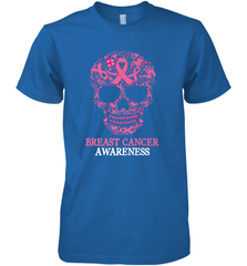 Tattoo Skull Halloween Breast Cancer Awareness Men's Premium T-Shirt Men's Premium T-Shirt - jonhlittlestore88