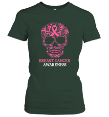 Tattoo Skull Halloween Breast Cancer Awareness Women's T-Shirt Women's T-Shirt - jonhlittlestore88