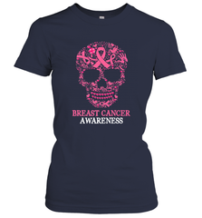 Tattoo Skull Halloween Breast Cancer Awareness Women's T-Shirt Women's T-Shirt - jonhlittlestore88