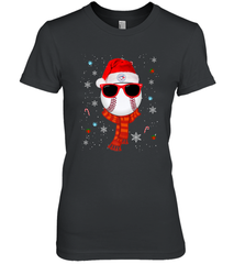 Toronto Blue Jays LogoChristmas Baseball Player Glasses Santa Hat Pajama Gift Women's Premium T-Shirt Women's Premium T-Shirt - jonhlittlestore88