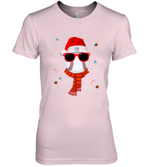Toronto Blue Jays LogoChristmas Baseball Player Glasses Santa Hat Pajama Gift Women's Premium T-Shirt Women's Premium T-Shirt - jonhlittlestore88