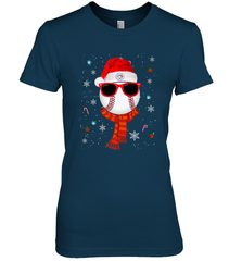 Toronto Blue Jays LogoChristmas Baseball Player Glasses Santa Hat Pajama Gift Women's Premium T-Shirt Women's Premium T-Shirt - jonhlittlestore88