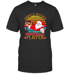 NFL Santa Favorite Football Player Funny Christmas Funny Men's T-Shirt