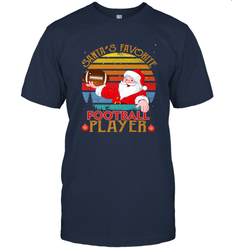 NFL Santa Favorite Football Player Funny Christmas Funny Men's T-Shirt