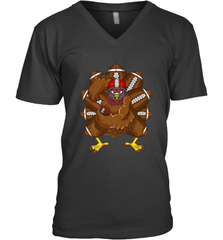 Cool Turkey Football Feathers Funny Thanksgiving Sports Men's V-Neck Men's V-Neck - jonhlittlestore88