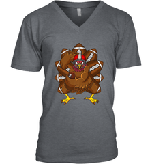 Cool Turkey Football Feathers Funny Thanksgiving Sports Men's V-Neck Men's V-Neck - jonhlittlestore88