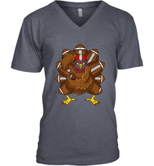 Cool Turkey Football Feathers Funny Thanksgiving Sports Men's V-Neck Men's V-Neck - jonhlittlestore88