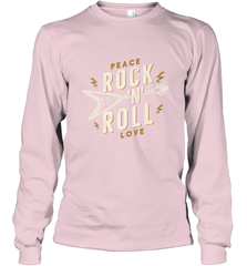 Peace Rock and Roll Love Music Guitar Retro Hippie Long Sleeve T-Shirt Long Sleeve T-Shirt - jonhlittlestore88