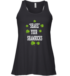 Shake your shamrocks Lucky shamrock Irish St Patrck's day Shirt Women's Racerback Tank