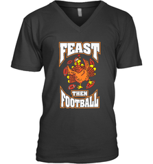 Funny Thanksgiving Turkey Feast Than Football Men's V-Neck Men's V-Neck - jonhlittlestore88