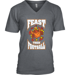 Funny Thanksgiving Turkey Feast Than Football Men's V-Neck Men's V-Neck - jonhlittlestore88
