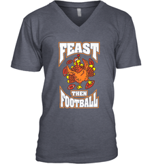 Funny Thanksgiving Turkey Feast Than Football Men's V-Neck Men's V-Neck - jonhlittlestore88