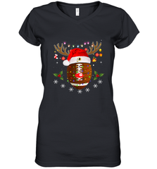 NFL Washington Redskins Football Reindeer Antlers Christmas Funny Gift Women's V-Neck T-Shirt Women's V-Neck T-Shirt - jonhlittlestore88