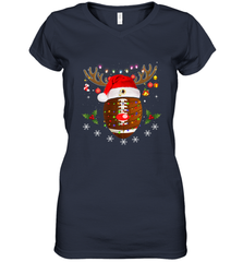 NFL Washington Redskins Football Reindeer Antlers Christmas Funny Gift Women's V-Neck T-Shirt Women's V-Neck T-Shirt - jonhlittlestore88