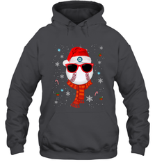 Seattle Mariners Logo Christmas Baseball Player Glasses Santa Hat Pajama Gift Hooded Sweatshirt Hooded Sweatshirt - jonhlittlestore88