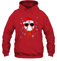 Seattle Mariners Logo Christmas Baseball Player Glasses Santa Hat Pajama Gift Hooded Sweatshirt Hooded Sweatshirt - jonhlittlestore88