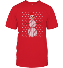 UGLY CHRISTMAS Baseball Snowman Holiday Santa Funny Men Gift Men's T-Shirt Men's T-Shirt - jonhlittlestore88