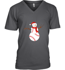 Snowman Baseball Christmas Men's V-Neck Men's V-Neck - jonhlittlestore88