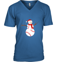 Snowman Baseball Christmas Men's V-Neck Men's V-Neck - jonhlittlestore88