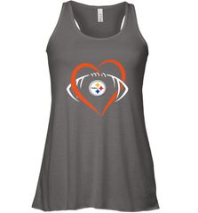 NFL Pittsburgh Steelers Heart Love Football Women's Racerback Tank Women's Racerback Tank - jonhlittlestore88