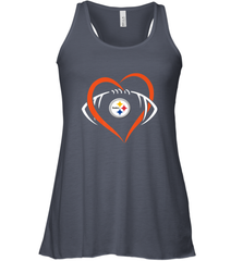 NFL Pittsburgh Steelers Heart Love Football Women's Racerback Tank Women's Racerback Tank - jonhlittlestore88