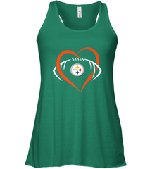 NFL Pittsburgh Steelers Heart Love Football Women's Racerback Tank Women's Racerback Tank - jonhlittlestore88