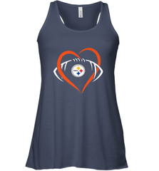 NFL Pittsburgh Steelers Heart Love Football Women's Racerback Tank Women's Racerback Tank - jonhlittlestore88