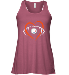 NFL Pittsburgh Steelers Heart Love Football Women's Racerback Tank Women's Racerback Tank - jonhlittlestore88