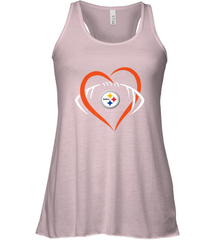NFL Pittsburgh Steelers Heart Love Football Women's Racerback Tank Women's Racerback Tank - jonhlittlestore88