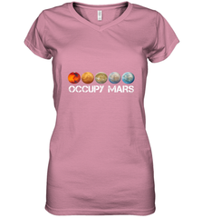 Occupy Mars Terraform Women's V-Neck T-Shirt Women's V-Neck T-Shirt - jonhlittlestore88