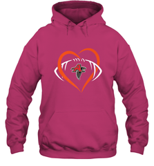 NFLAtlanta Falcons Heart Love Football Hooded Sweatshirt Hooded Sweatshirt - jonhlittlestore88