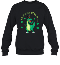 T Rex Dinosaur St. Patrick's Day Irish Funny Crewneck Sweatshirt