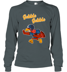 Turkey Football Shirt Funny Thanksgiving Turkey Gobble Gift Long Sleeve T-Shirt Long Sleeve T-Shirt - jonhlittlestore88
