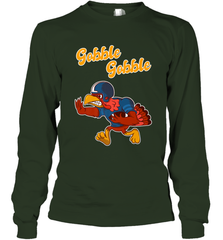 Turkey Football Shirt Funny Thanksgiving Turkey Gobble Gift Long Sleeve T-Shirt Long Sleeve T-Shirt - jonhlittlestore88
